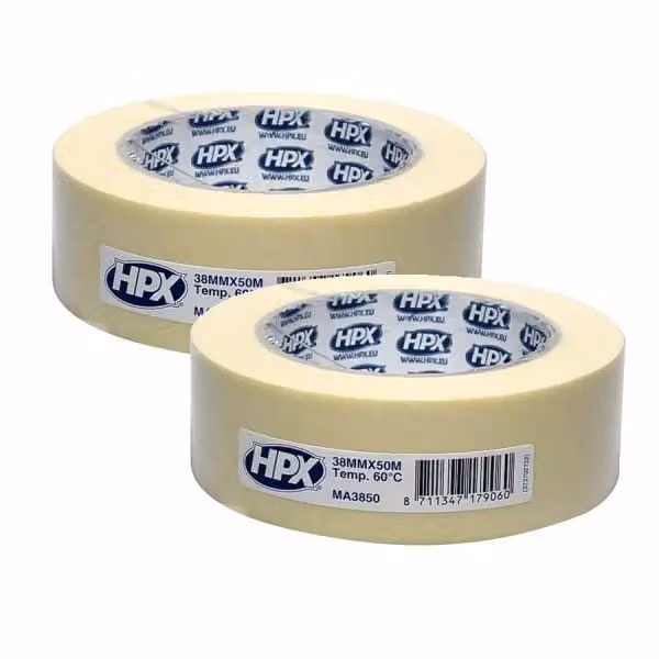 Nastro adesivo Presto HPX bianco 60°, 38 mm, rotolo 2x 50m
