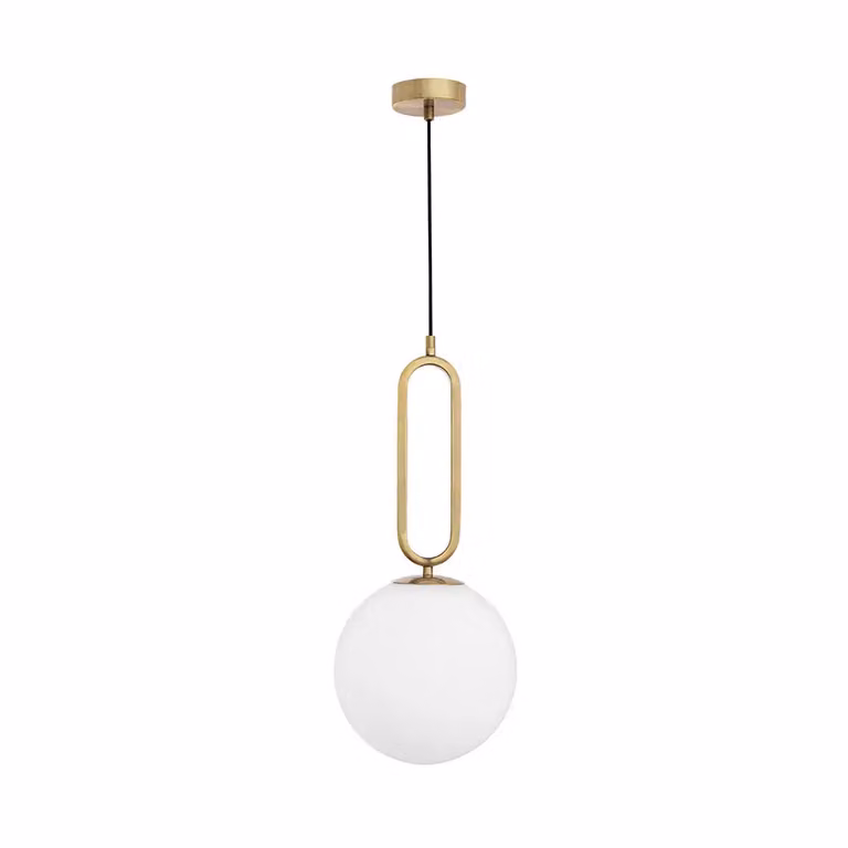Elegante lampadario Grus con tenda decorativa, Variante: 12 W, Ø 250 x 560 mm, ottone