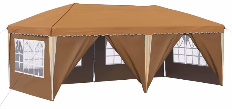 Tenda per feste a pop-up 575 x 288 x 245 cm Beige