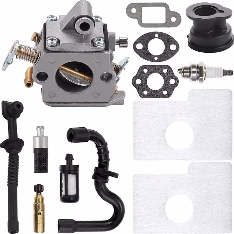 Carburatore Stihl MS170 MS180 - Sostituisce Zama C1Q-S57 - Include filtro dell'aria e candela - Alta qualità - Adatto per motoseghe...