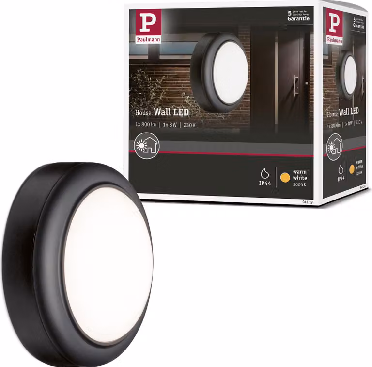 Paulmann Outdoor Wandleuchte IP44 8W 230V Anthrazit
