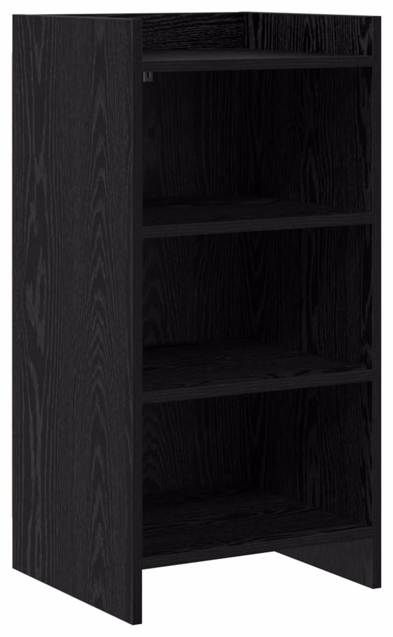 Credenza da sala da pranzo in rovere nero 40 x 36 x 80 cm, legno composito