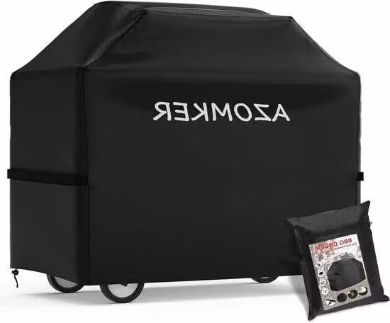 Copertura protettiva per esterni - copertura per barbecue - 1 pezzo - nero - impermeabile - 145 x 61 x 117 cm