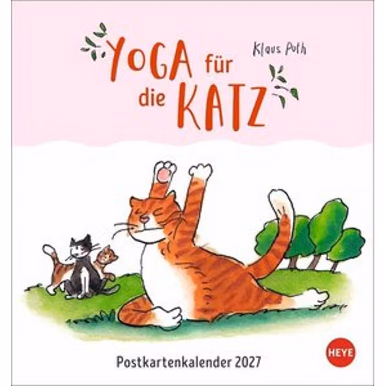 Puth Yoga per gatti - Calendario a cartoline 2027