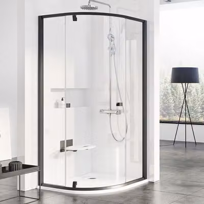 Cabina doccia RAVAK Pivot PSKK3-90 nero+trasparente 37677300Z1