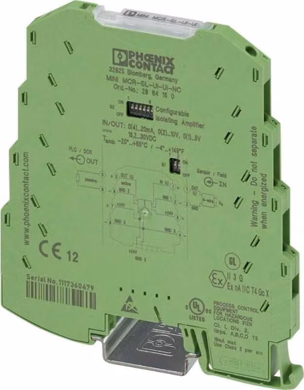 Phoenix Contact amplificatore di isolamento a 3 vie MINI MCR-SL-UI-UI-NC