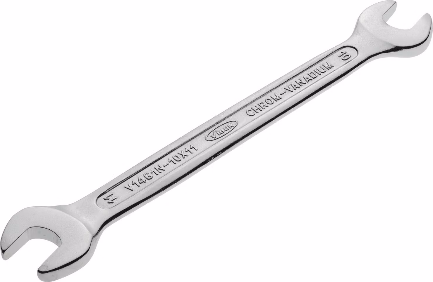Chiave a forchetta doppia V1461N-10X11 Auen, profilo esagonale SW 10 x 11 mm
