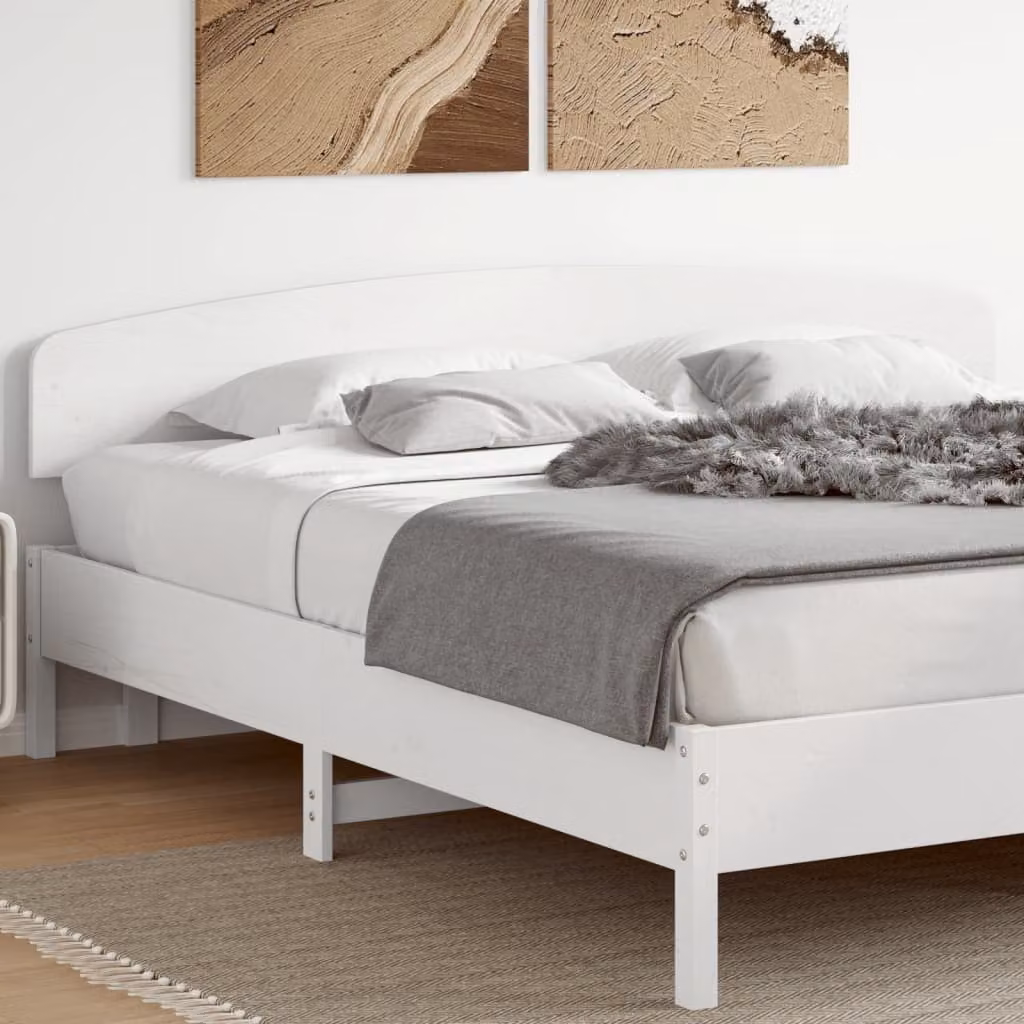 Testiera per letto vidaXL in legno massello di pino bianco, 200 x 200 cm