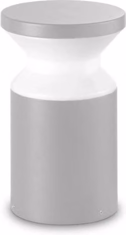 Piantana da terra moderna IDEAL LUX Torre in alluminio grigio con 1 luce E27 15W IP44