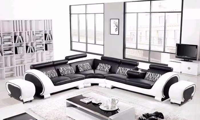 Eckcouch Eckgarnitur L-Form Sofa Ecksofa Polster Wohnlandschaft Garnitur Couch