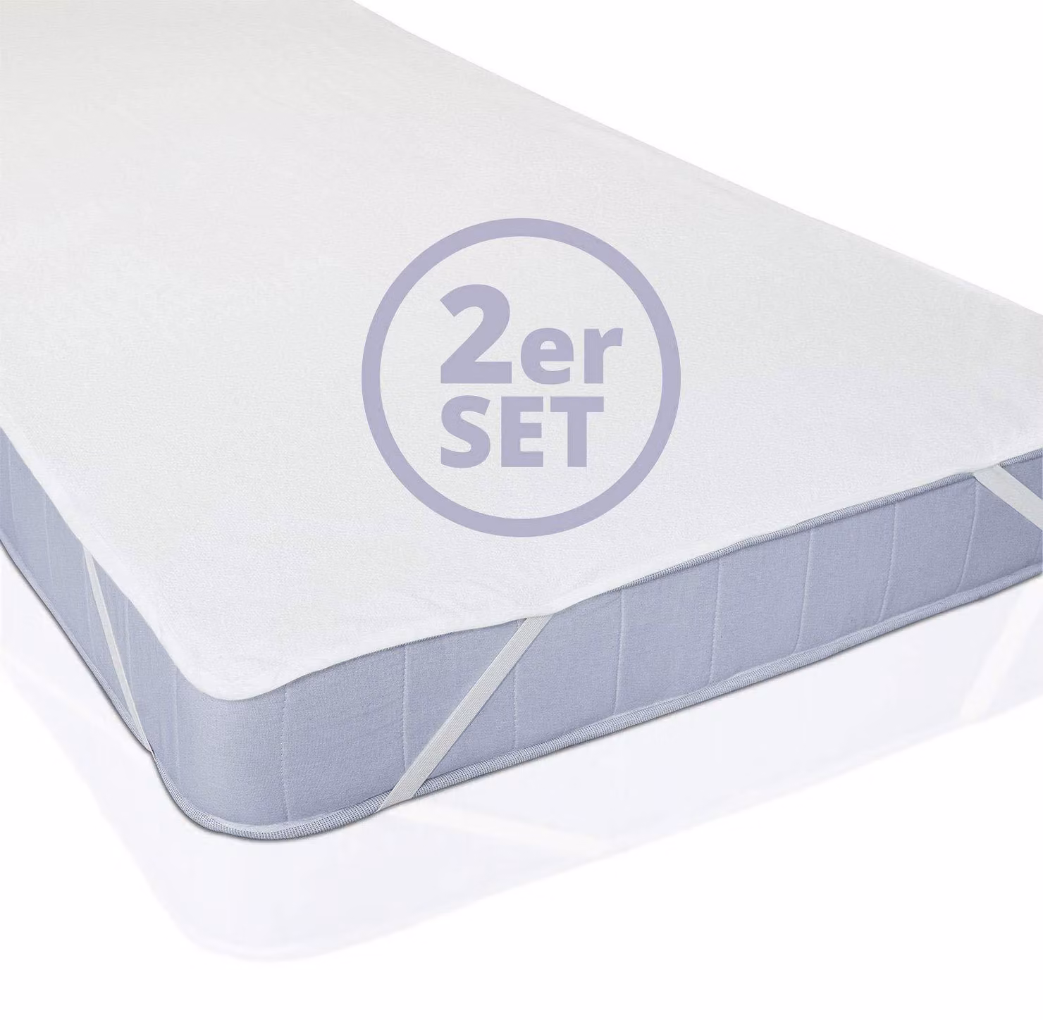 2 protezioni per materasso, dimensioni 70x140 cm, impermeabili, in cotone, Öko-Tex
