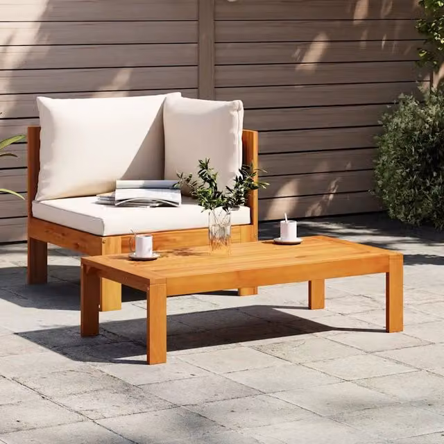 Salotto da Giardino-Set Divani da Giardino 2pz con Cuscini Legno Massello di Acacia 309653