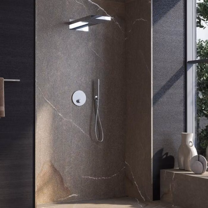 Sistema doccia a incasso Kronenbach Smart Push per 3 uscite, modello rotondo