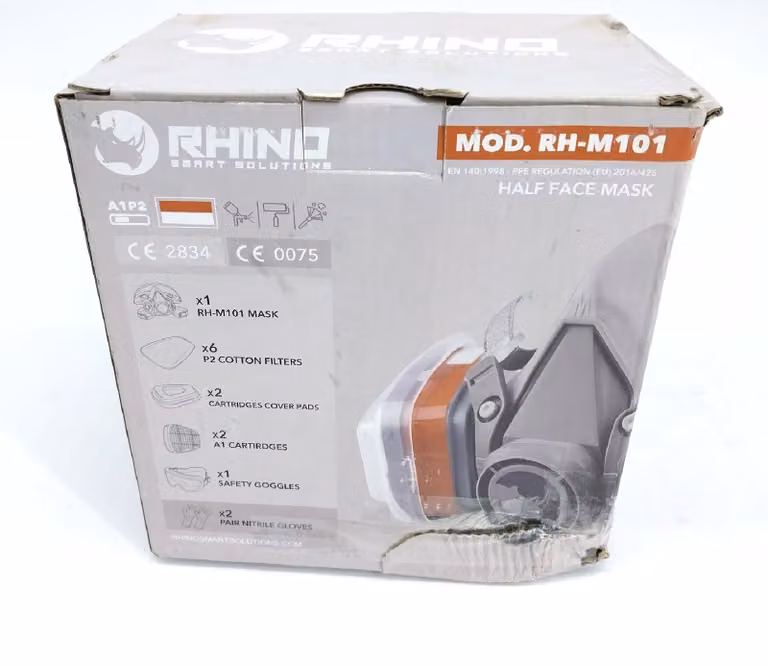 RHINO Smart Solutions Maschera da pittore A1 Maschera di respirazione contro i vapori di vernice della muffa e della polvere