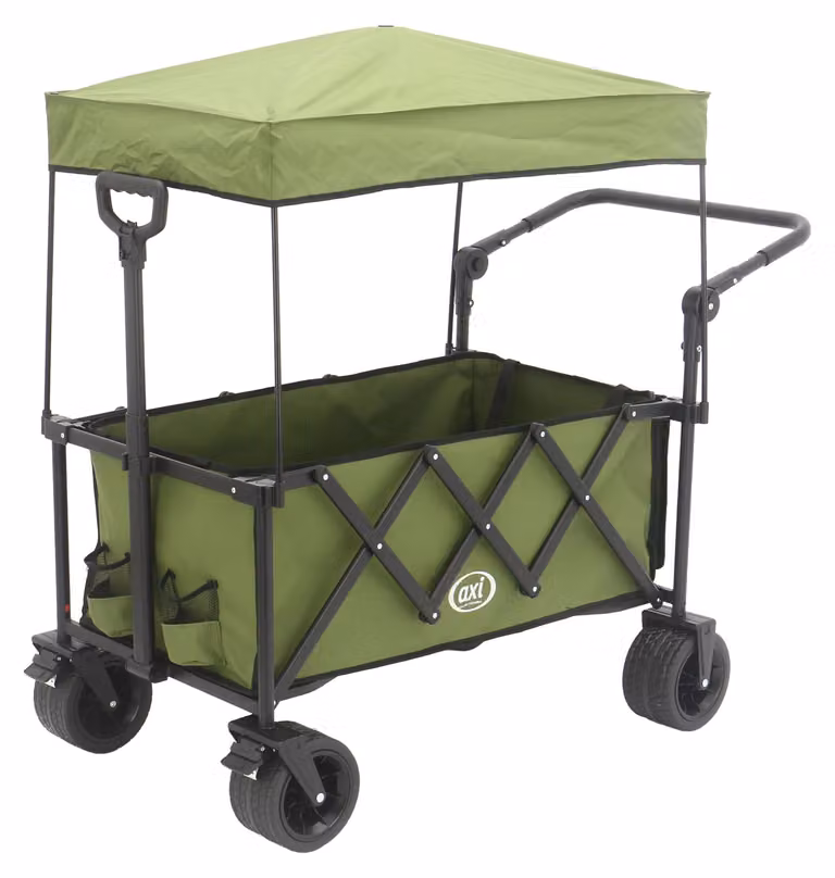 Carrello pieghevole con tetto e capacità di 130 litri