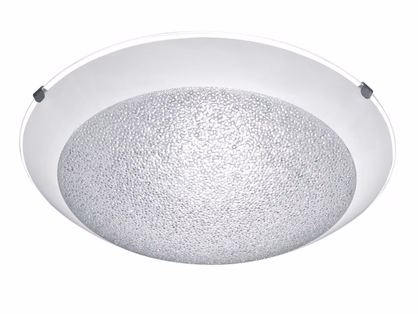 Lampada da soffitto rotonda a LED con interruttore dimmer a 3 livelli Paralume in vetro con effetto cristallo