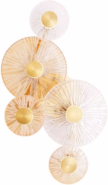 Applique ALLURE Maxlight 5 sfere vetro oro LED 25W 3000K