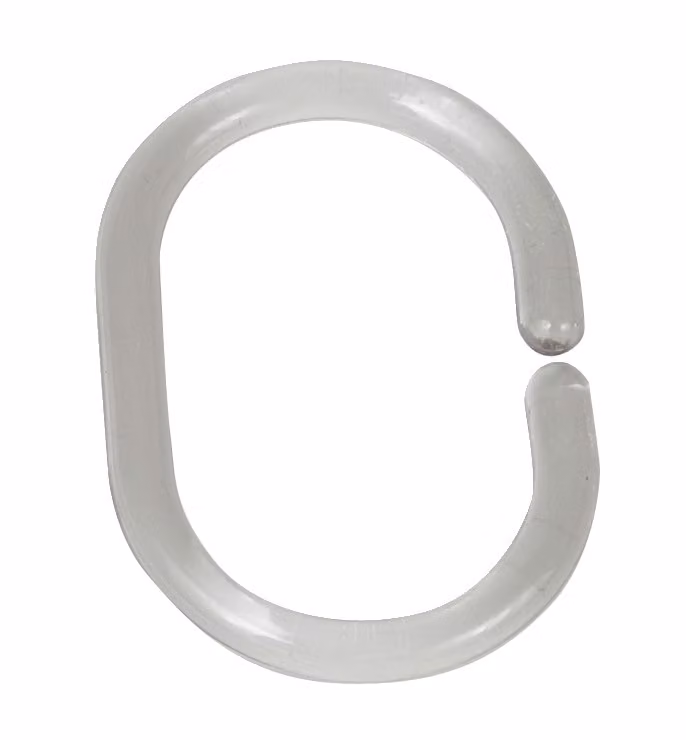 Anelli per tende da doccia trasparenti piccolo set di 12