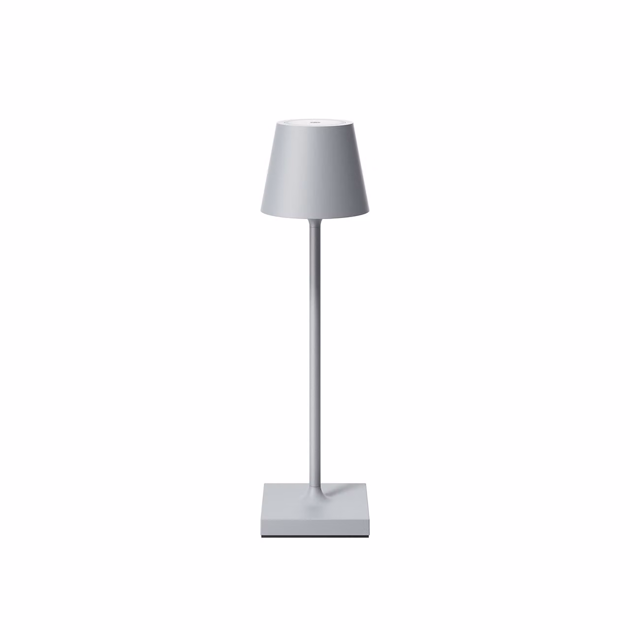Lampada da tavolo ricaricabile Sigor Akku, modello NUINDIE USB-C, dimensioni 210 mm, colore grigio nebbia