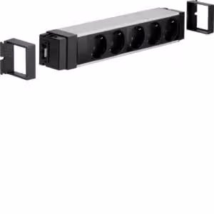 Morsettiera a 5 prese, sistema di connessione Wago, alluminio anodizzato