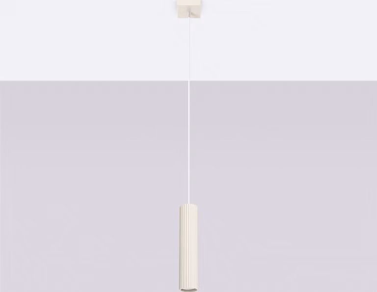 Lampada a sospensione GRAVIO beige 1xGU10x10W in alluminio, dimensioni: 118x8x8 cm, IP20, Pure Lume