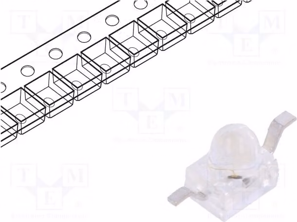 2 LED, dimensioni 2,5 x 2 x 2,8 mm, colore verde, intensità luminosa da 400 a 800 mcd, angolo di emissione di 20°, tecnologia SMD, tensione di alimentazione da 2,1 a 2,5 V, modello KM2520CGCK09, diodi LED SMD