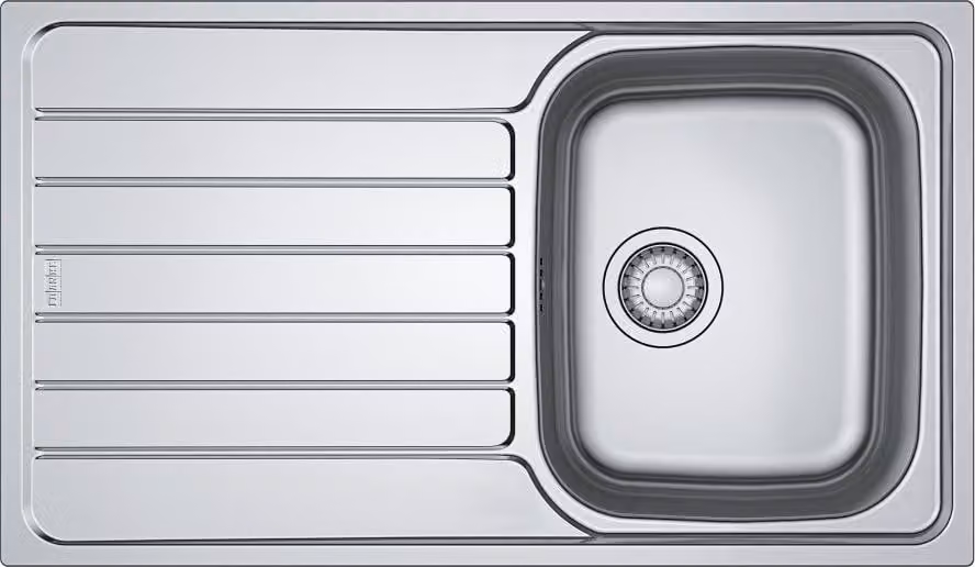 Lavello da incasso in acciaio inox da 45 cm con sifone Franke 005665