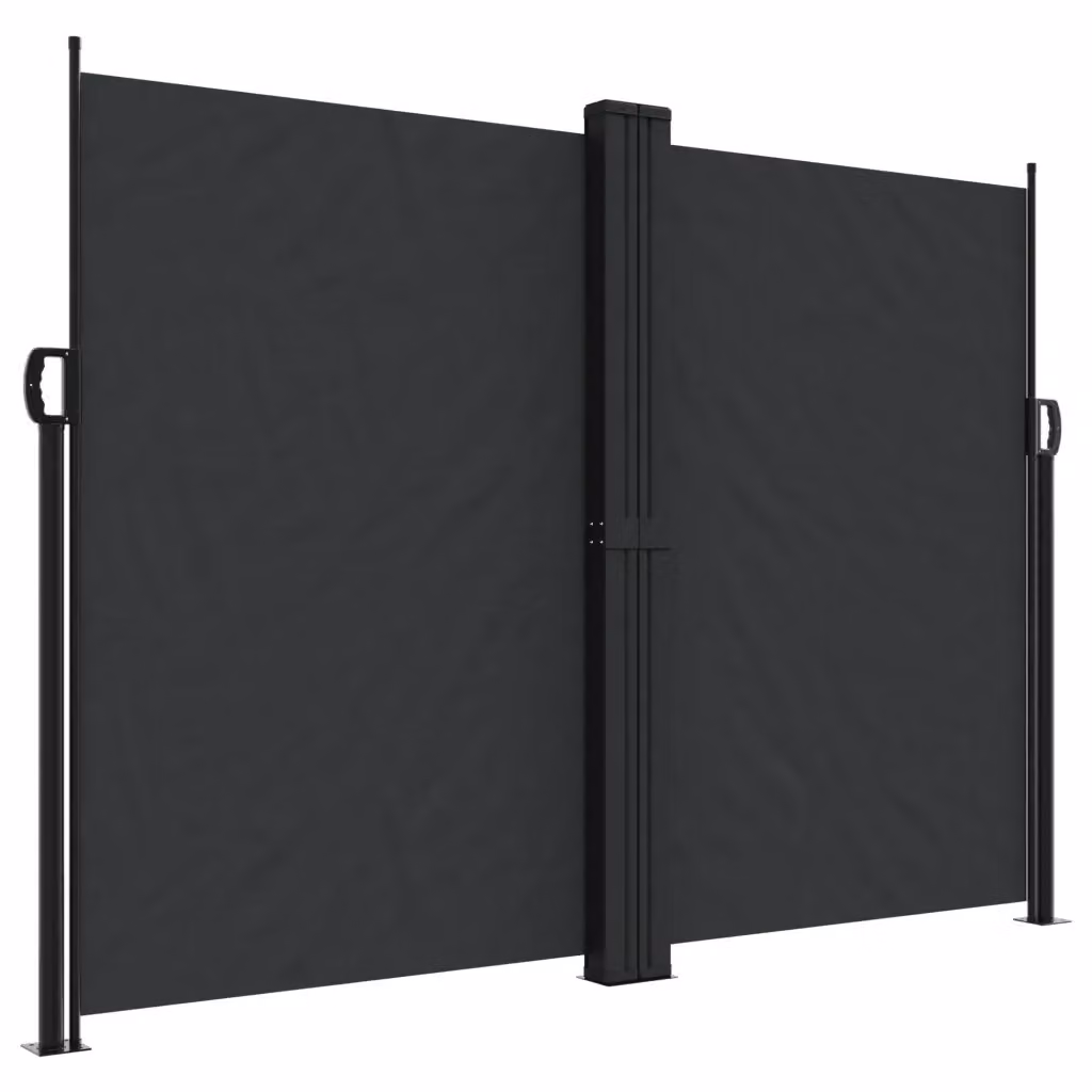 Tenda da Sole Laterale Retrattile Videx Nera in Poliestere e Alluminio L: 1000 cm, H: 180 cm – 2