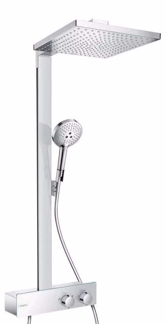Sistema doccia Raindance E 300, 1 getto, tecnologia EcoSmart (9 litri/min), cromato