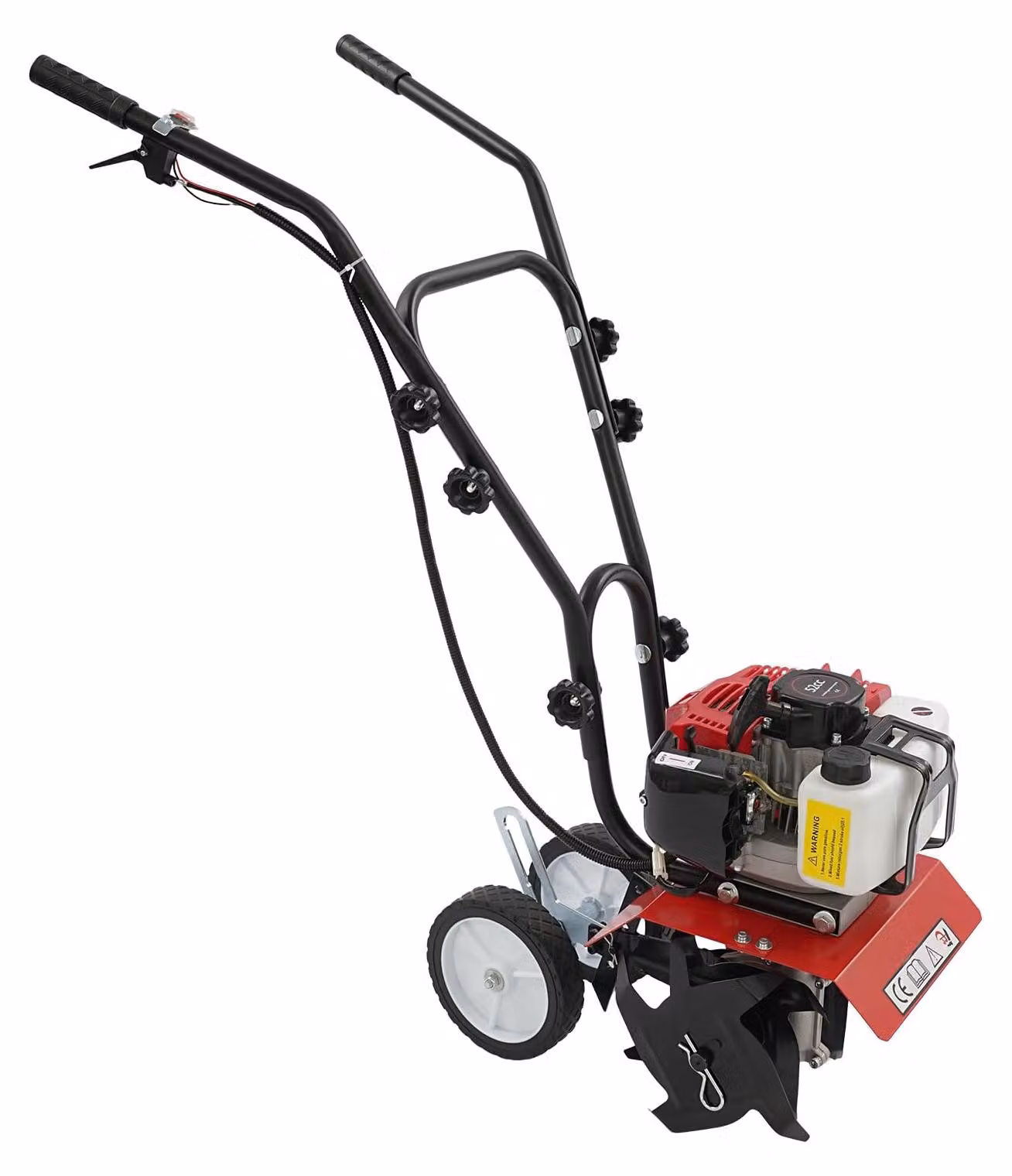 Tagliaerba a benzina - 1900 W, 52 CC - Larghezza di taglio: 30 cm - Materiali: alluminio, plastica, acciaio al manganese