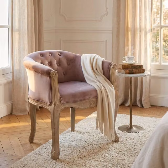 Poltrona vintage in ecopelle in Legno cm 61x61x71 - DUNPHI
