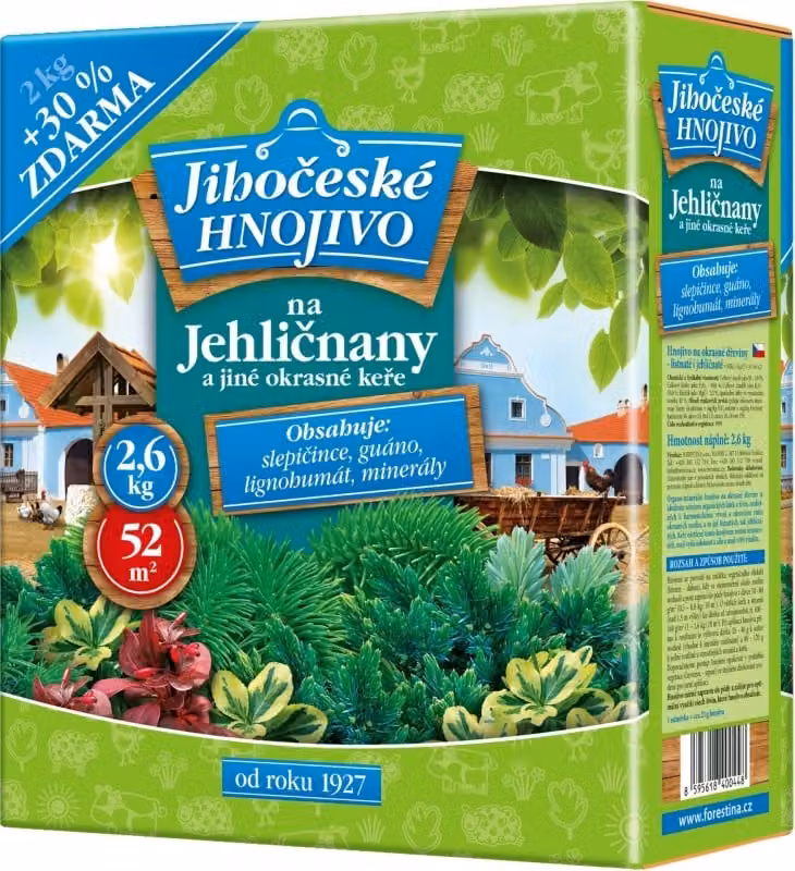 Fertilizzante JIHOČESKÉ per conifere 2kg + 30% GRATIS