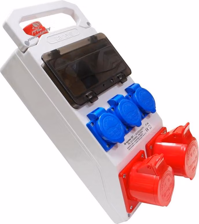 quadro di distribuzione a 8 moduli 32A/400V 5P 16A/400V 5P 3x16A/250V
