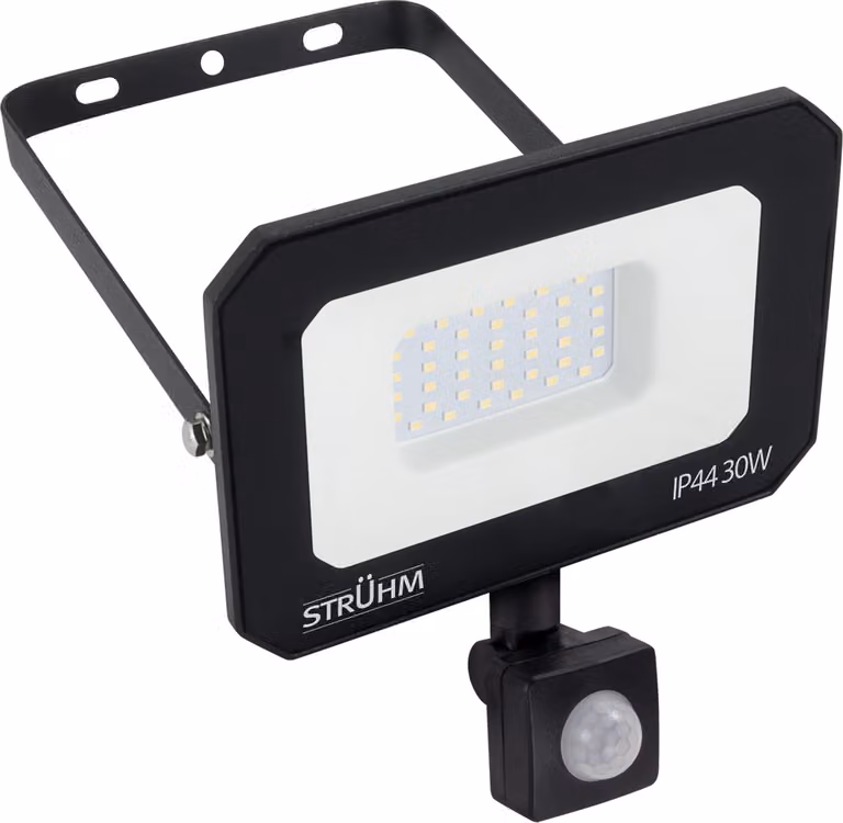Lampada a LED per esterni da parete in alluminio con sensore di movimento IP44 alta 15,5 cm con interruttore nero bianco angolare 3710 lm