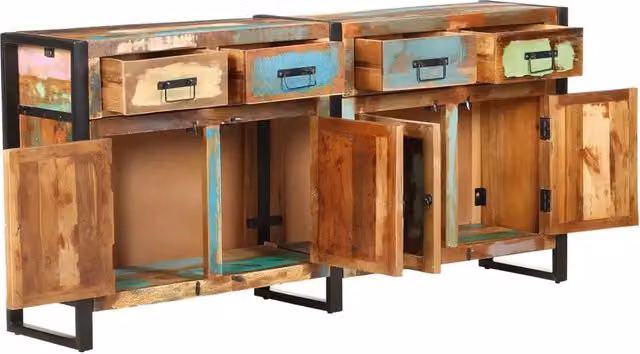 Credenza 172x35x80 cm in Legno Massello di Recupero 321697