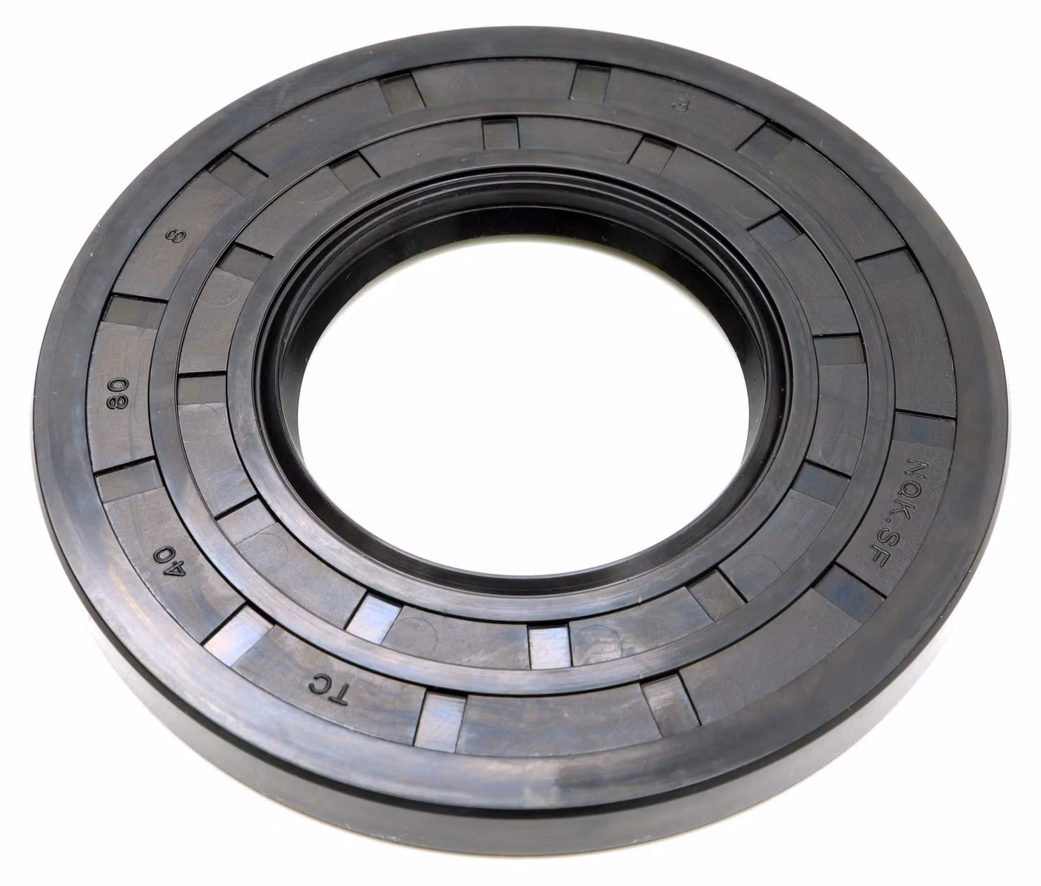 Guarnizione radiale per albero, 40x80x8 mm, in NBR70, conforme alla norma DIN 3760