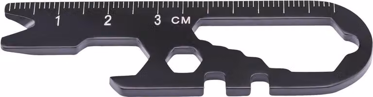 Herbertz Mini Tool, acciaio inox AISI 420, 14 funzioni, rivestimento nero