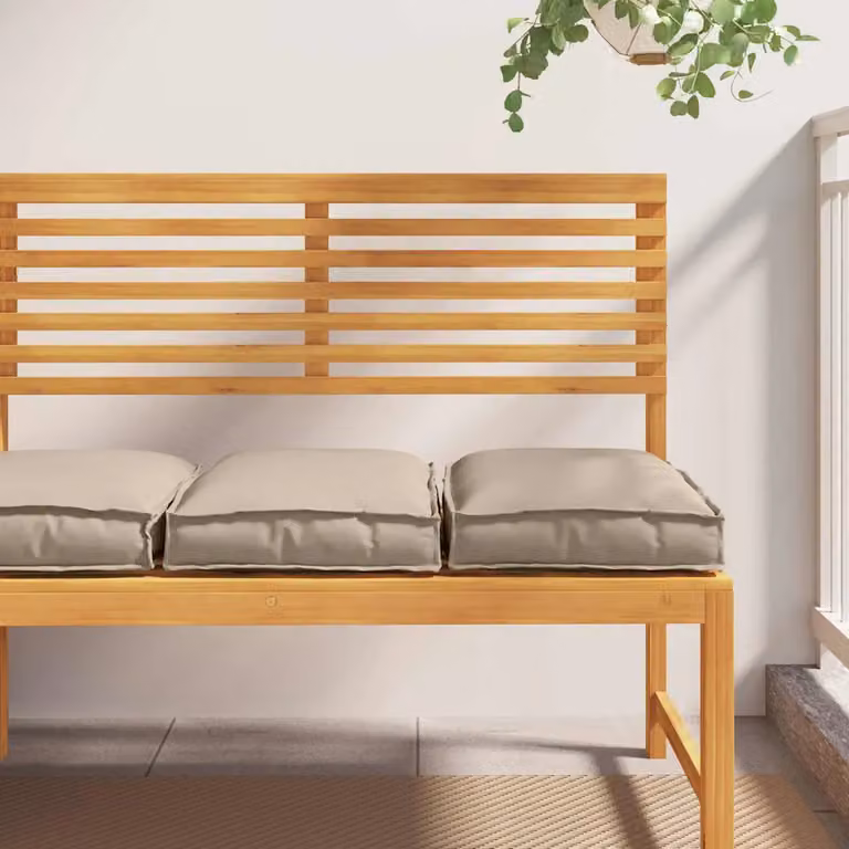 Set di 2 cuscini quadrati vidaXL in tessuto Oxford idrorepellente, disponibili in beige o grigio, L 40 x P 40 x H 8 cm