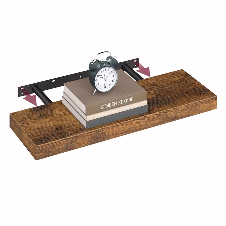Mensola da Muro Vintage, Marrone Vintage / 20 x 60 x 3,8 cm