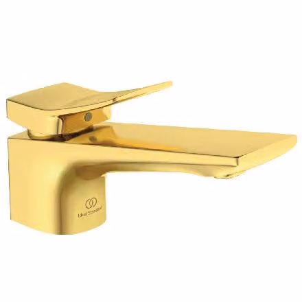 Ideal Standard Rubinetto Conca - Miscelatore da lavabo con bocca di erogazione, oro spazzolato BC753A2