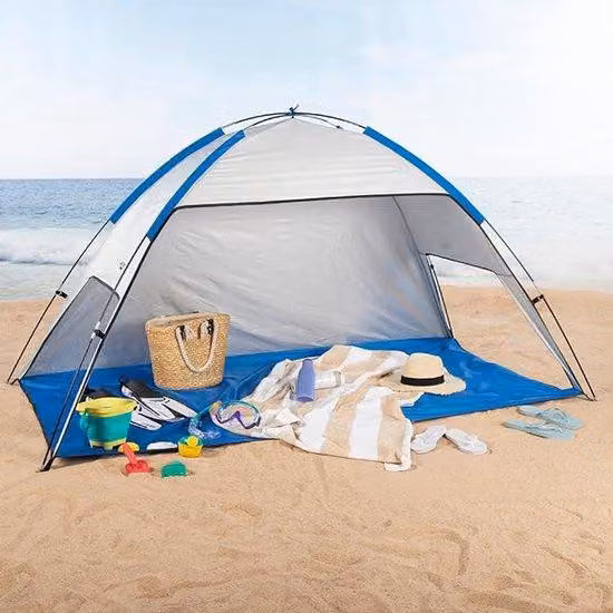 Ombrellone da spiaggia grande, protezione solare elevata contro il sole, SPF 60 cm x 120 cm x 180 cm