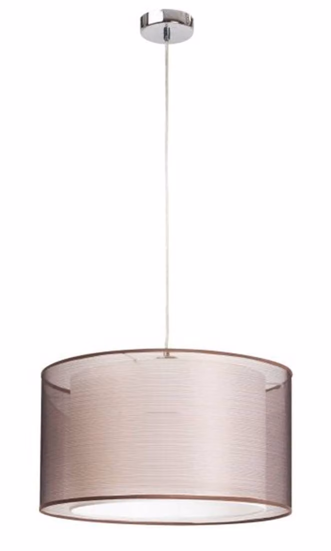 Rabalux 2632 Lampada a sospensione 1 spot Anastasia, E27, marrone argento, rotonda, standard, ø445mm