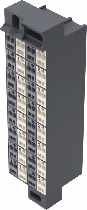 Matrice di collegamento WAGO; 32 poli; numerazione 1-32; grigio scuro 726-321