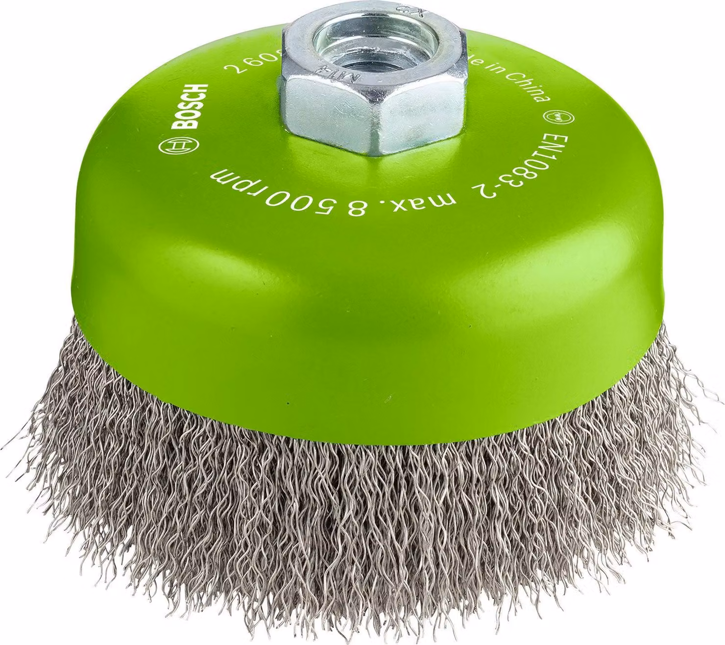 PRO Spazzola a tazza in acciaio inox, 100 x 0,3 mm, filettatura
