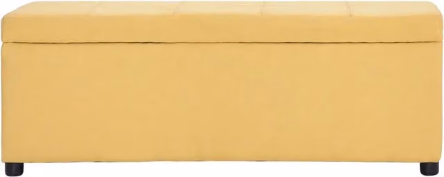 Panca con contenitore Design Mania gialla in poliestere L: 116 cm