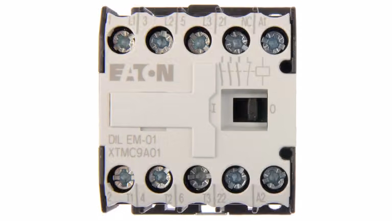 Contattore di potenza 9A 3P 24V AC 0Z 1R DILEM-01 (24V50/60HZ) 020402