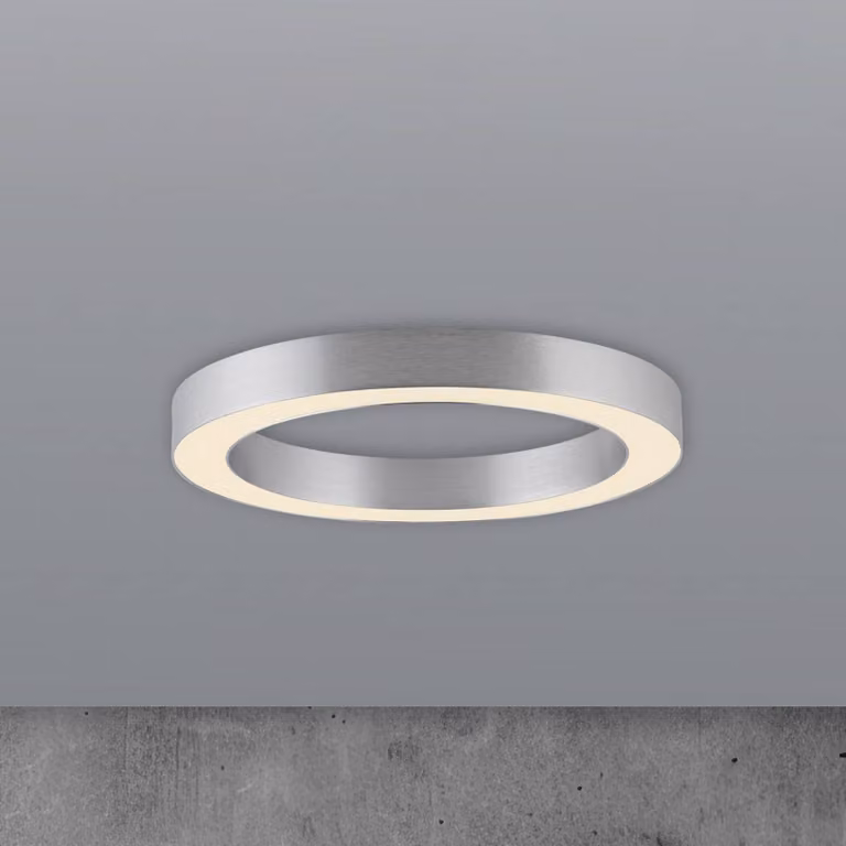 PURE Plafoniera a LED Lines, dimmerabile, Cromo / Argento, Soggiorno / Sala da pranzo, Alluminio, Moderno, Plafoniera LED