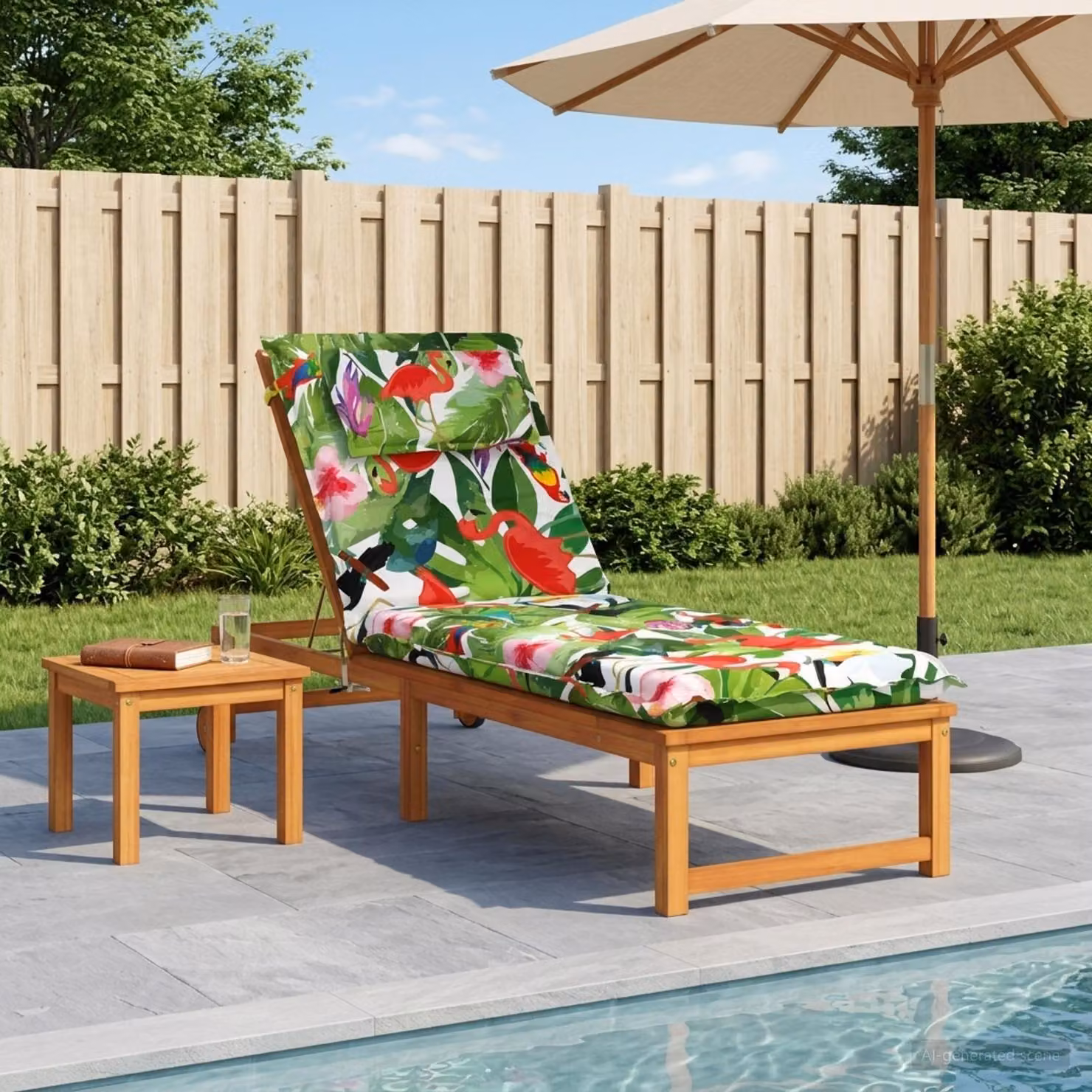 vidaXL Cuscino per Lettino GEMERT 100% Poliestere Multicolore