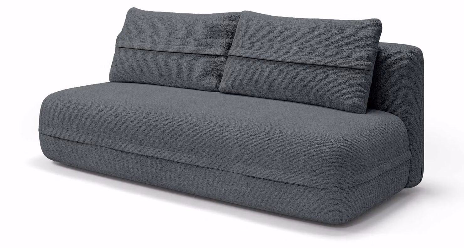 Divano letto Lento, finitura grigio antracite