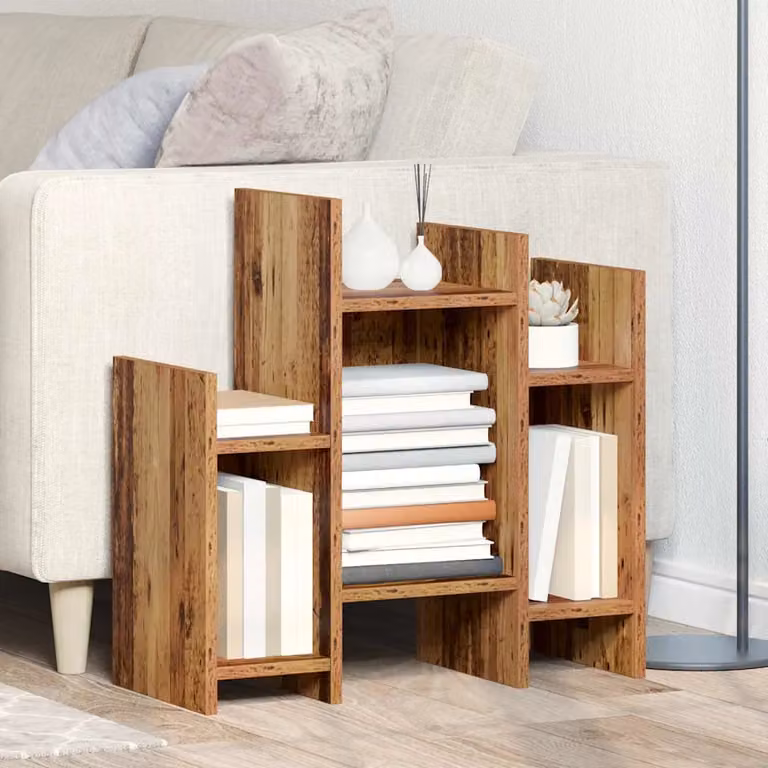 Mobile laterale vidaXL in legno vecchio marrone L 60 cm x P 26 cm x H 60 cm